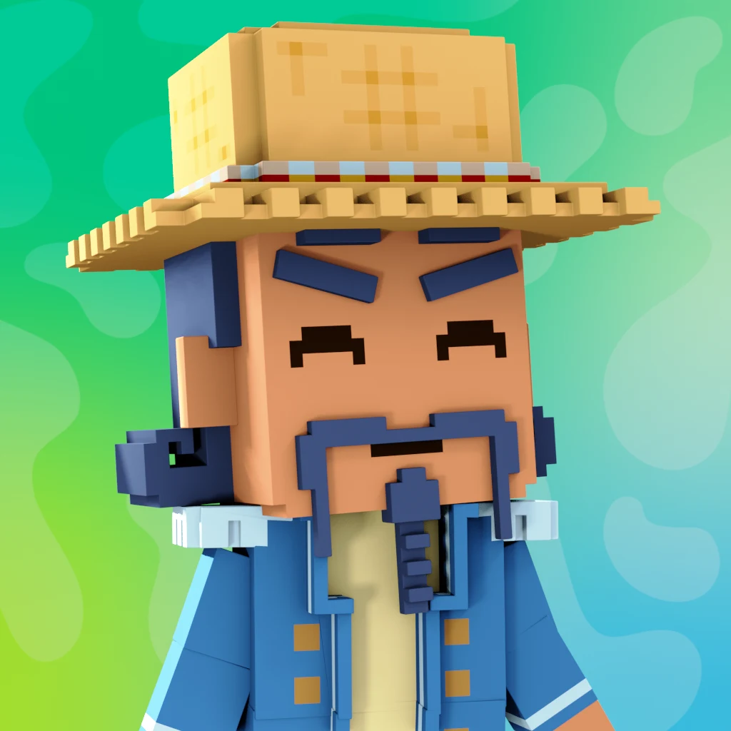 Pirate #9421 voxel render