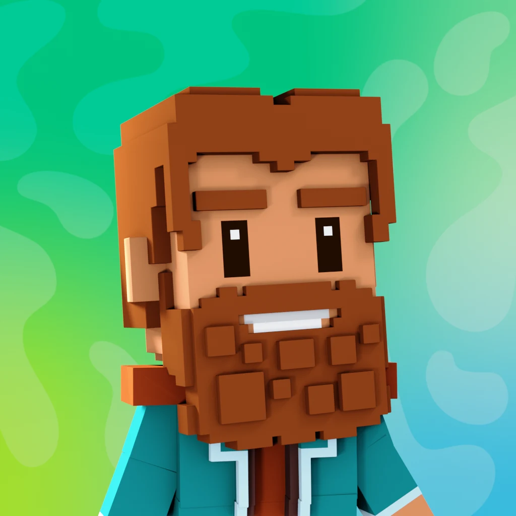 Pirate #9422 voxel render