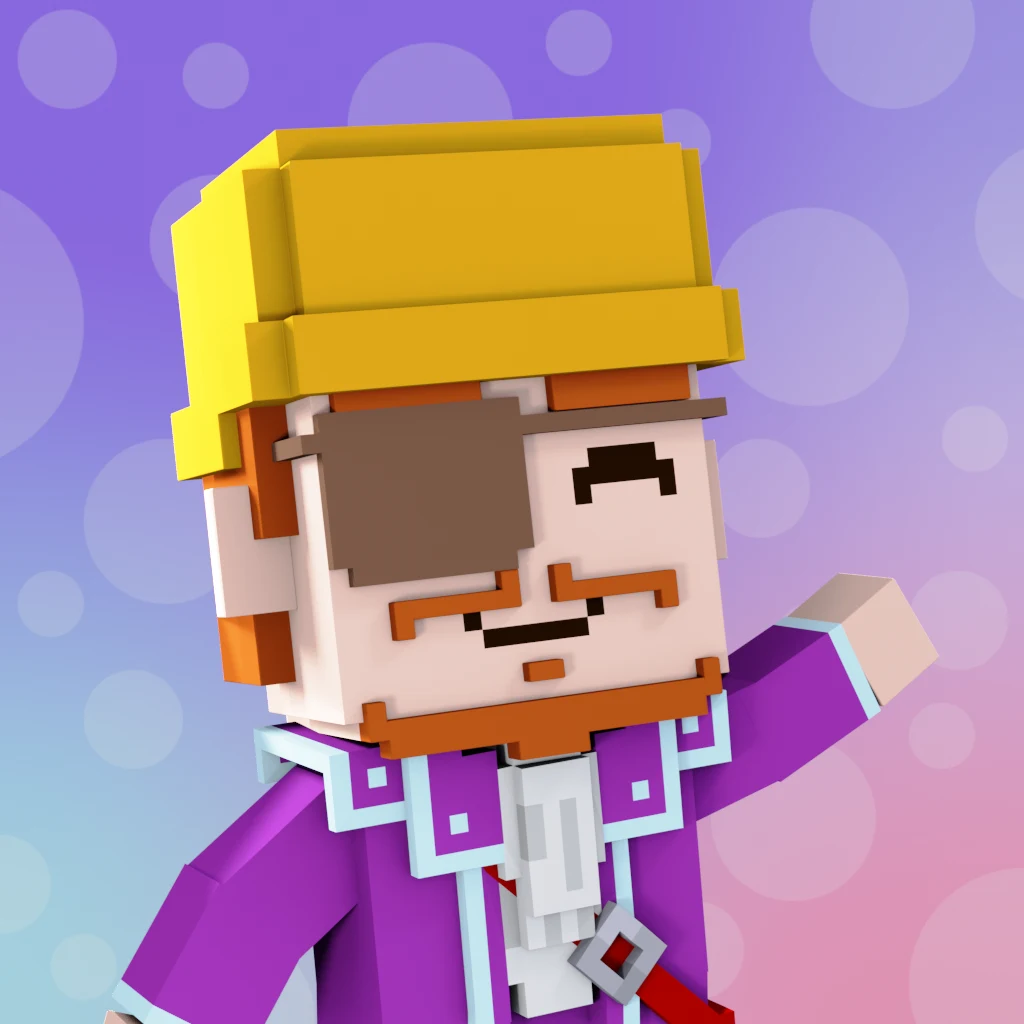 Pirate #9423 voxel render