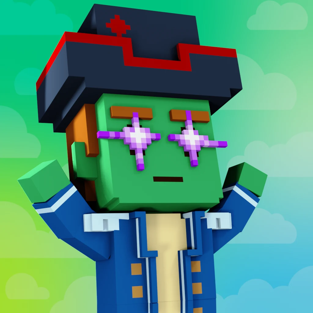 Pirate #9424 voxel render