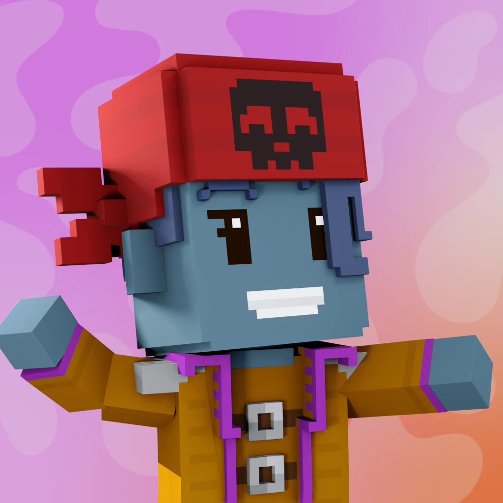 Pirate #9425 voxel render