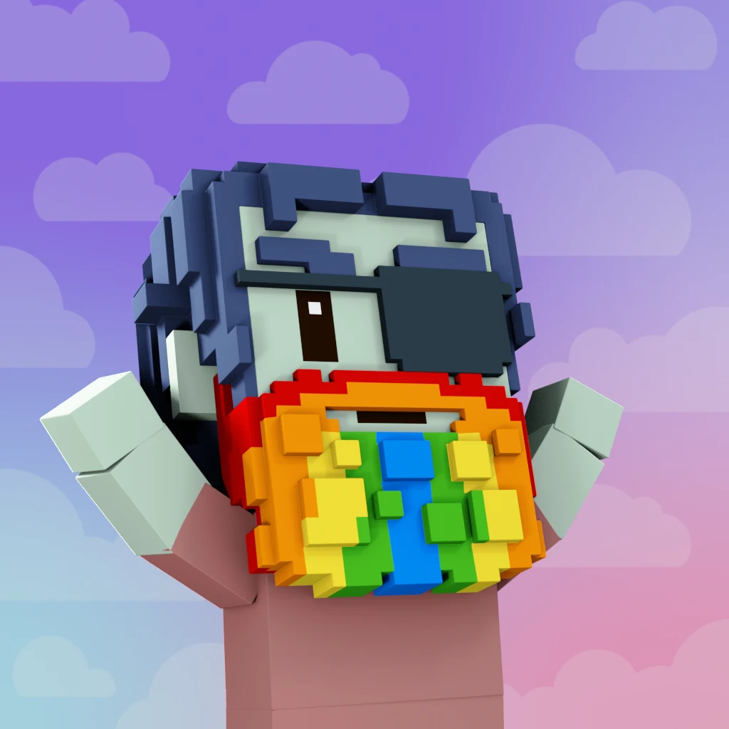 Pirate #9428 voxel render
