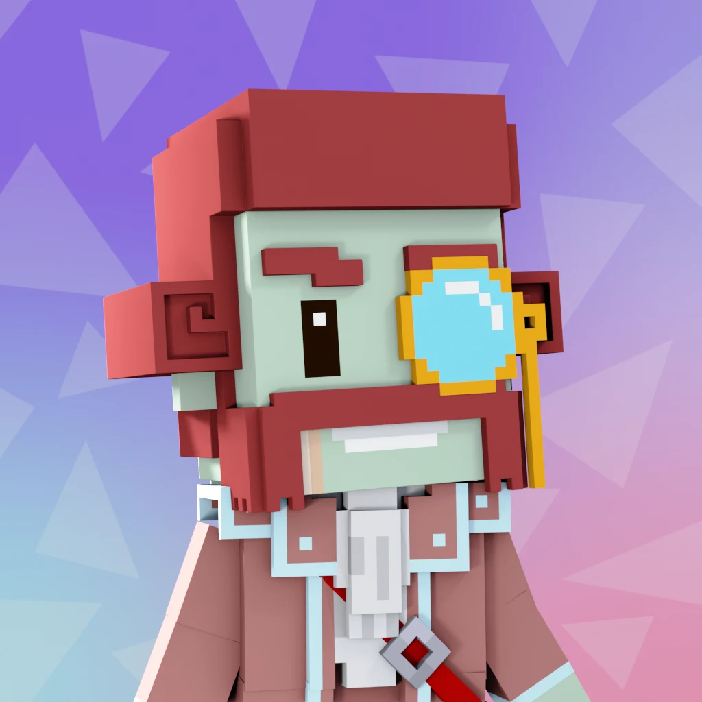 Pirate #9434 voxel render