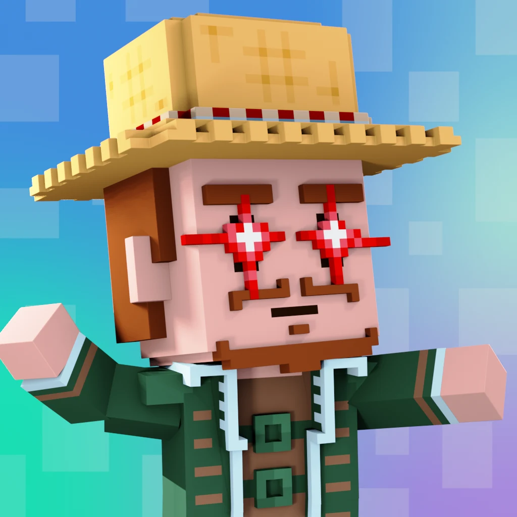 Pirate #9437 voxel render