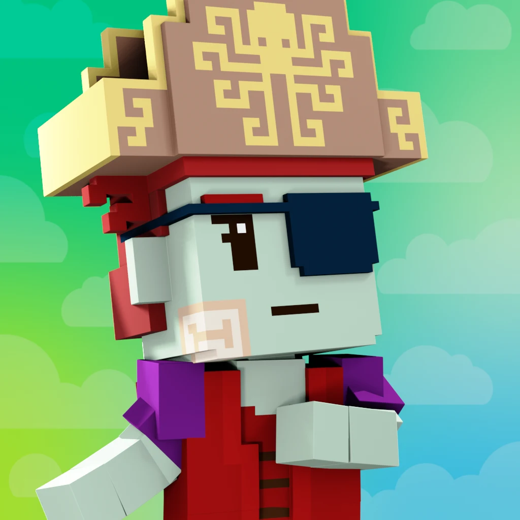Pirate #9441 voxel render