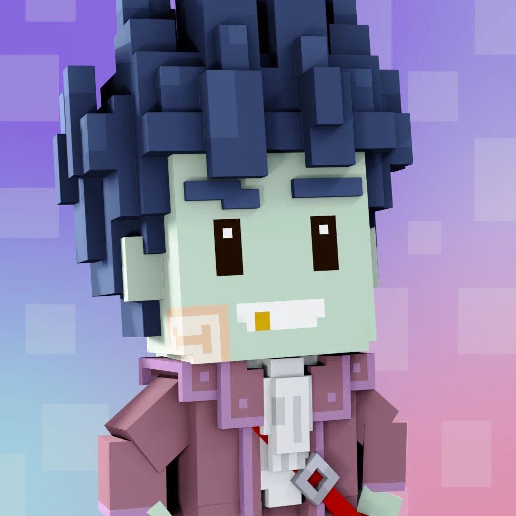 Pirate #9444 voxel render