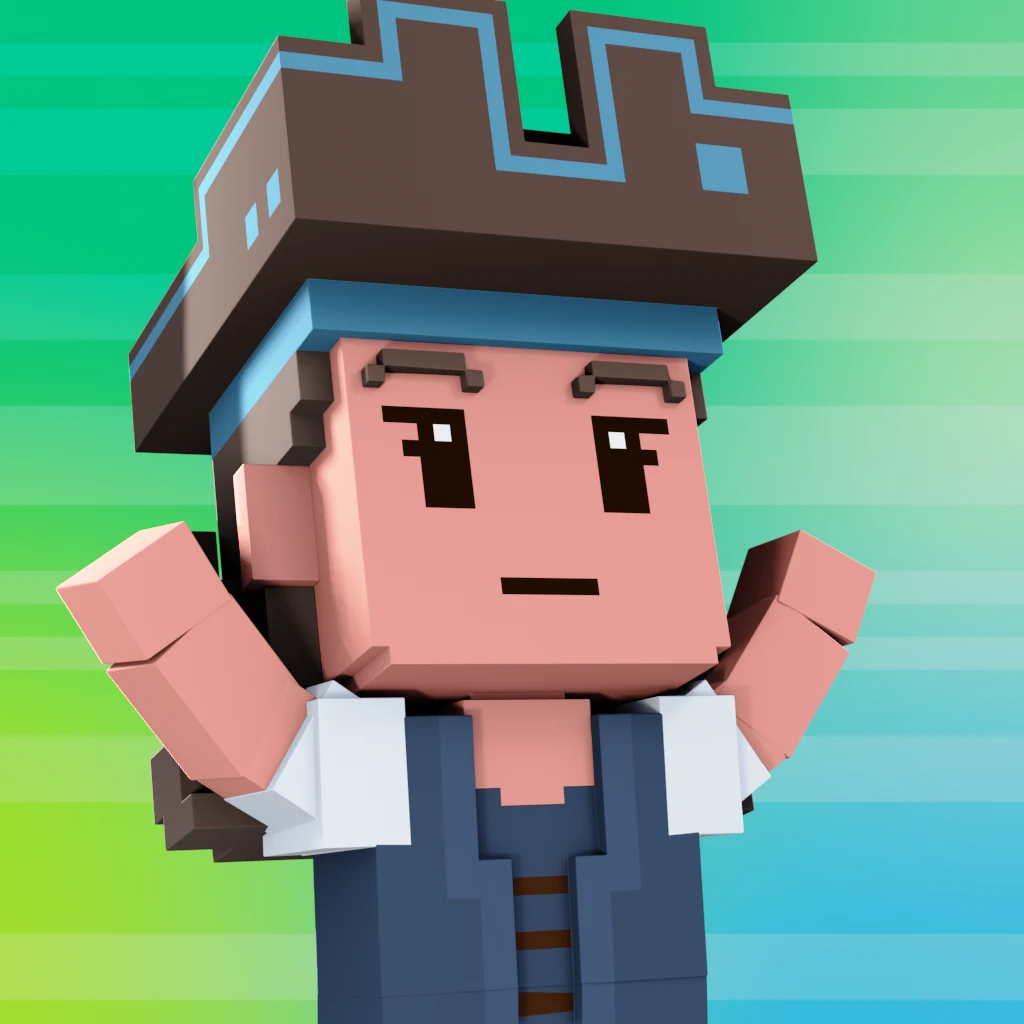 Pirate #9446 voxel render