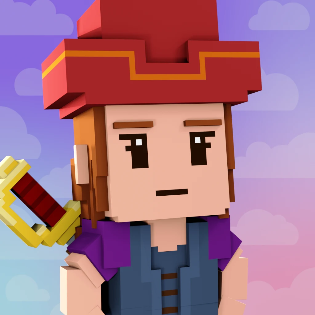 Pirate #9452 voxel render