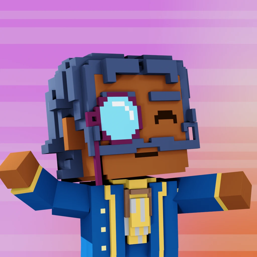 Pirate #9457 voxel render