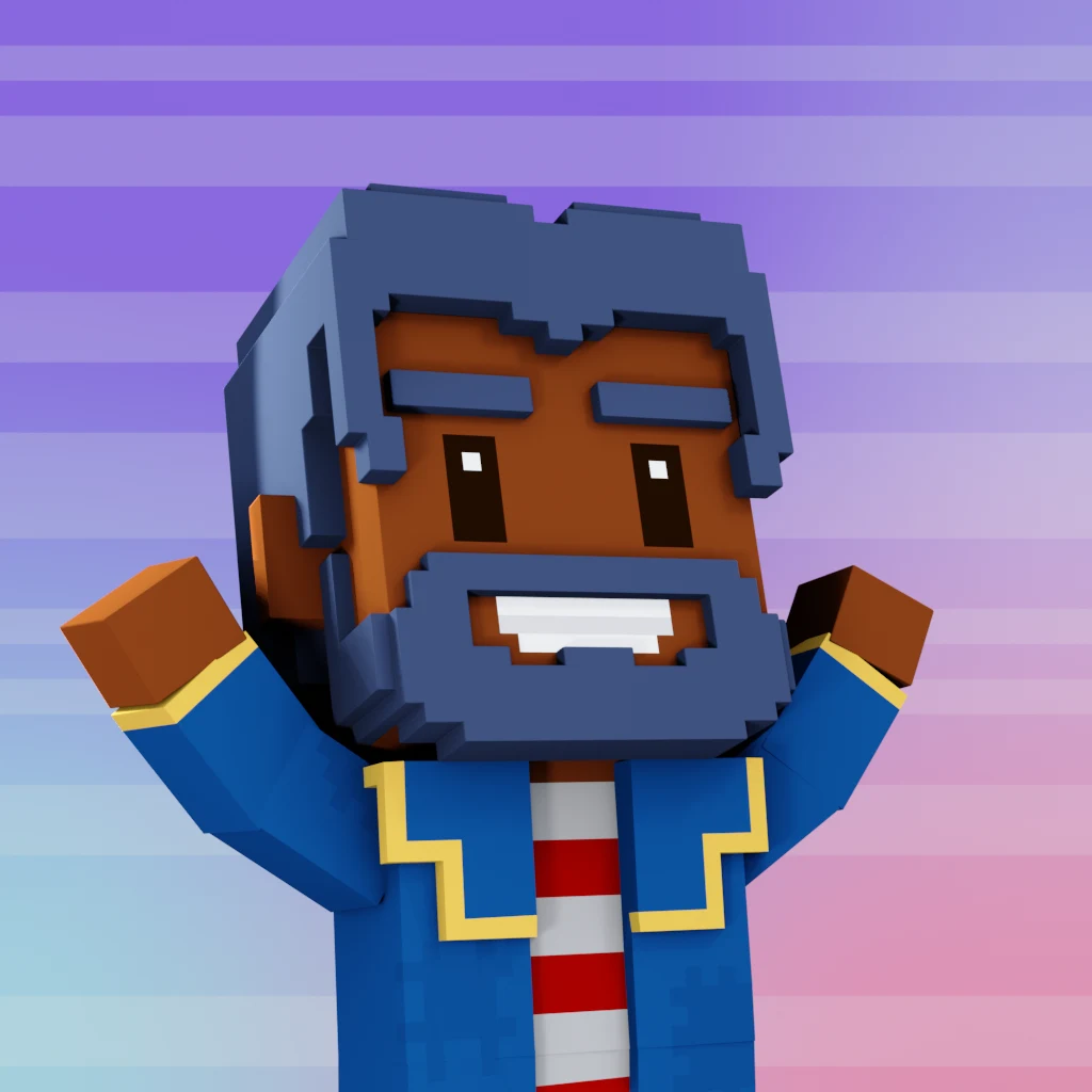 Pirate #9461 voxel render