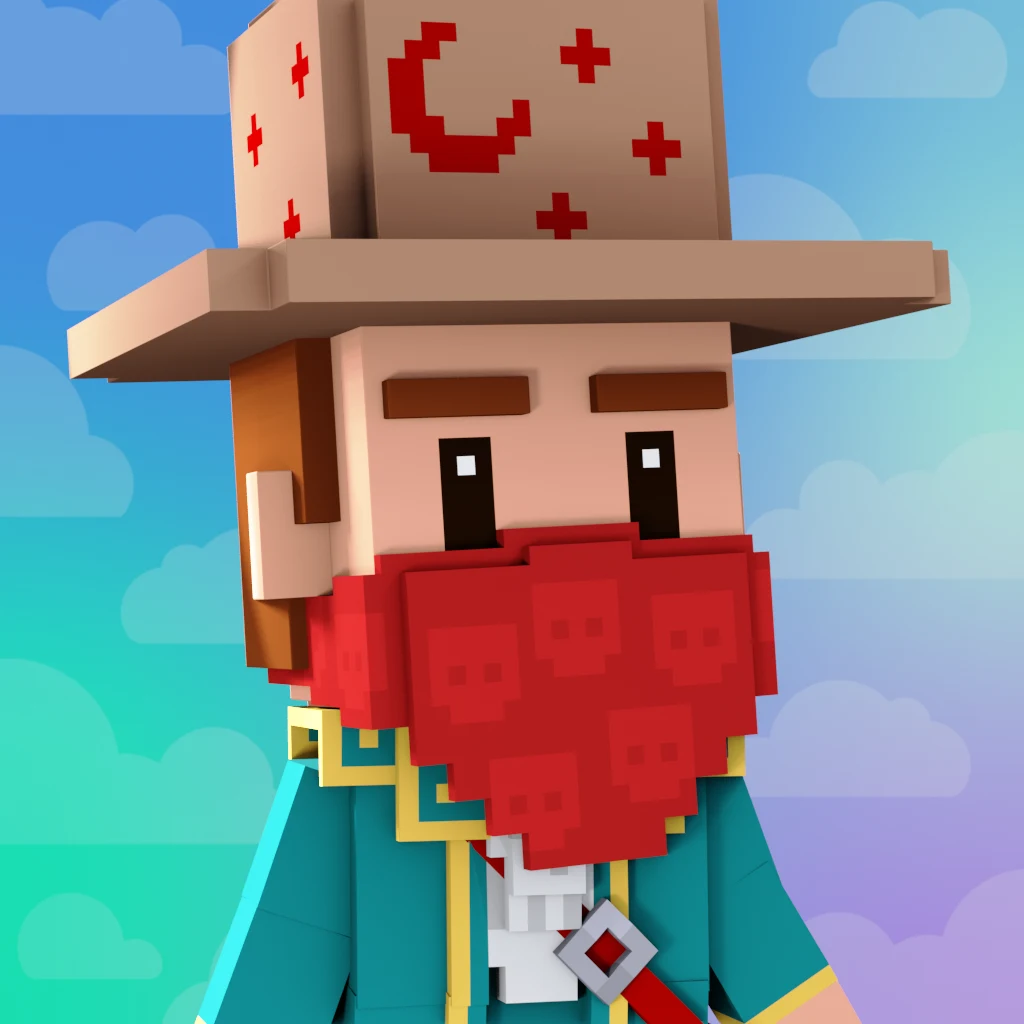 Pirate #9462 voxel render