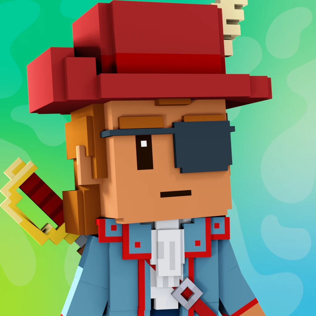 Pirate #9468 voxel render