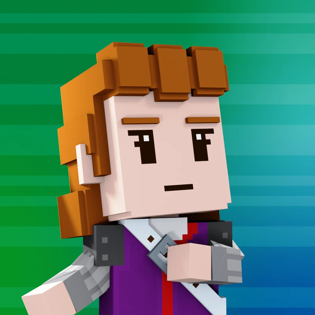 Pirate #9475 voxel render