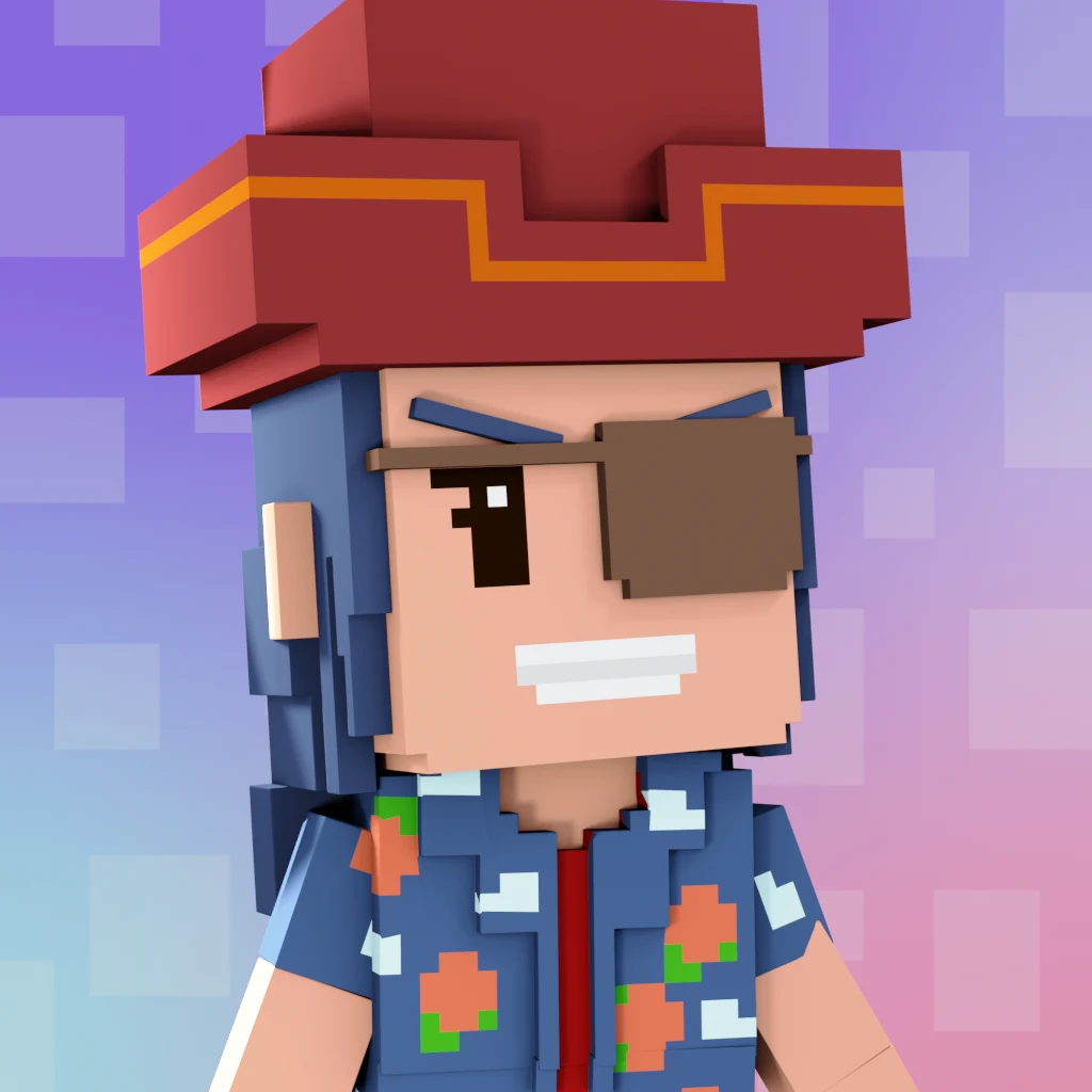 Pirate #9479 voxel render