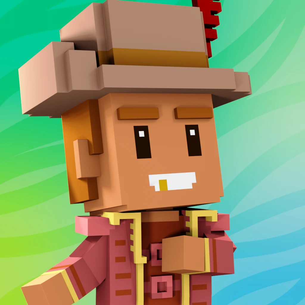Pirate #9485 voxel render