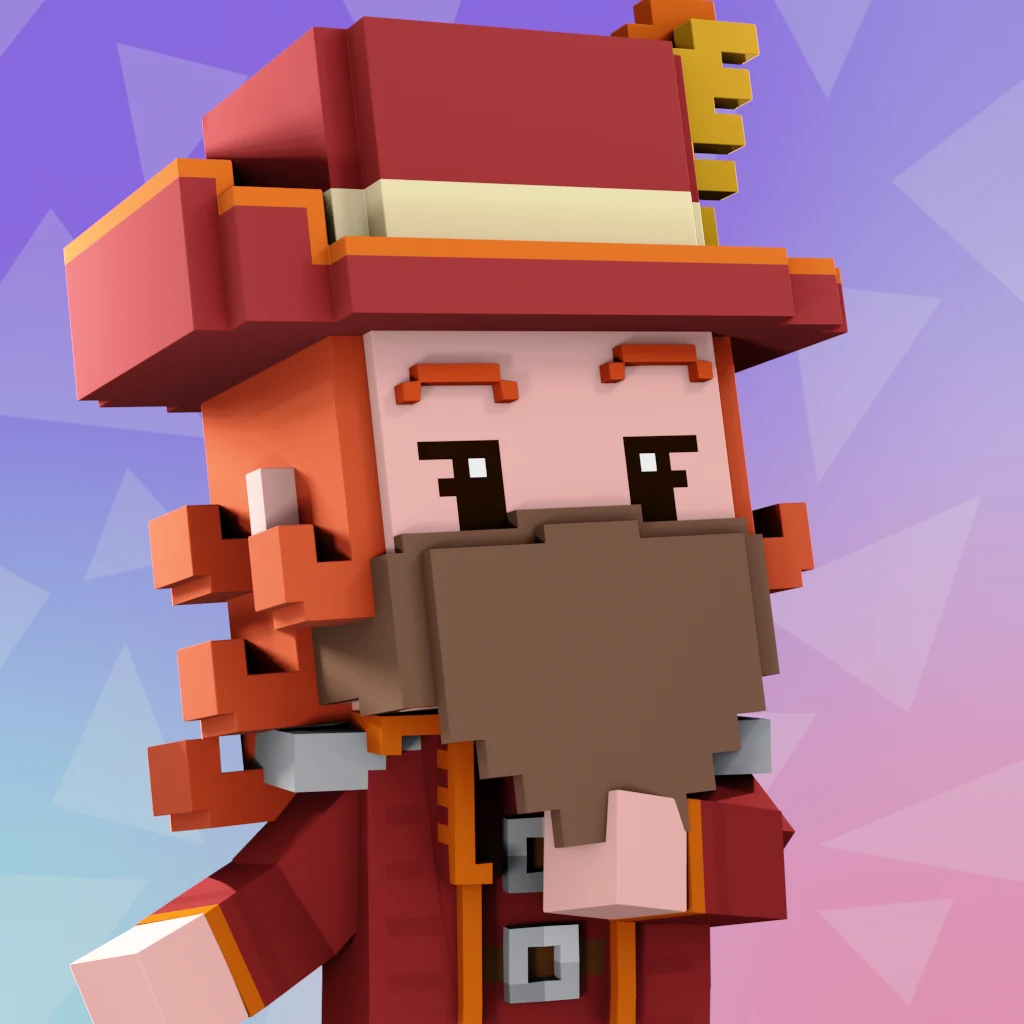 Pirate #9487 voxel render