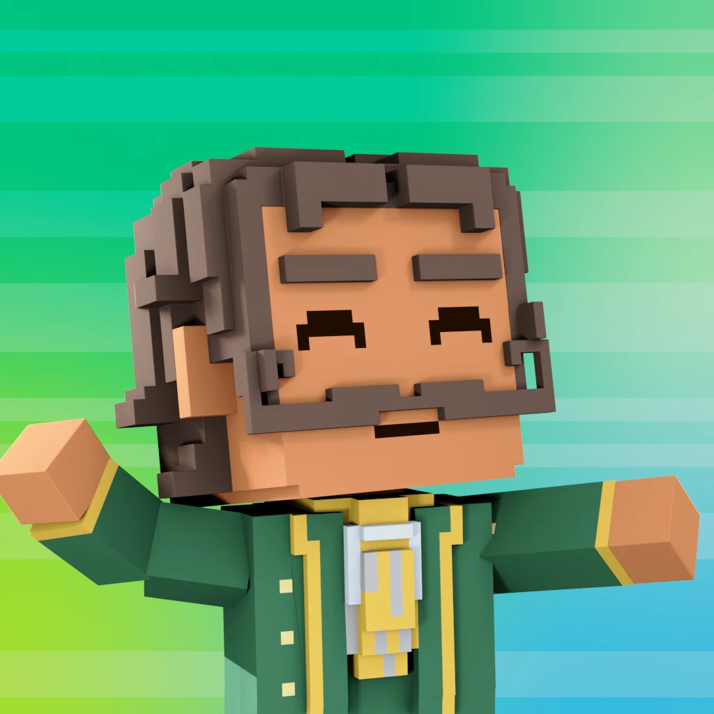 Pirate #9490 voxel render