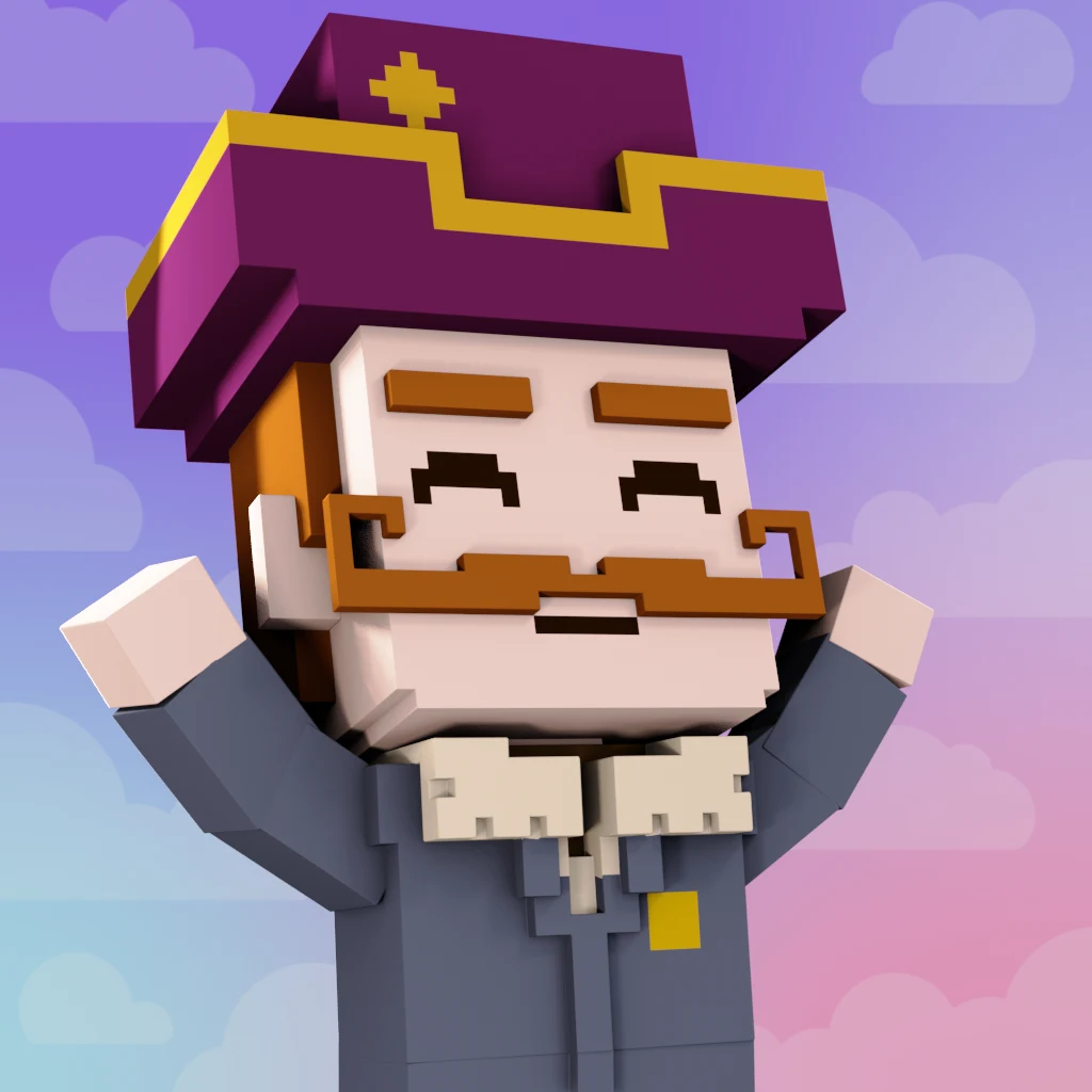 Pirate #9498 voxel render