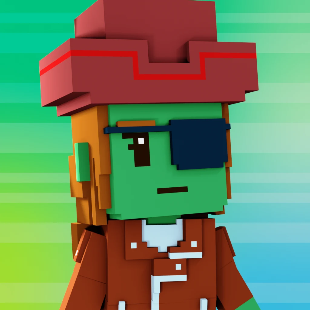 Pirate #950 voxel render