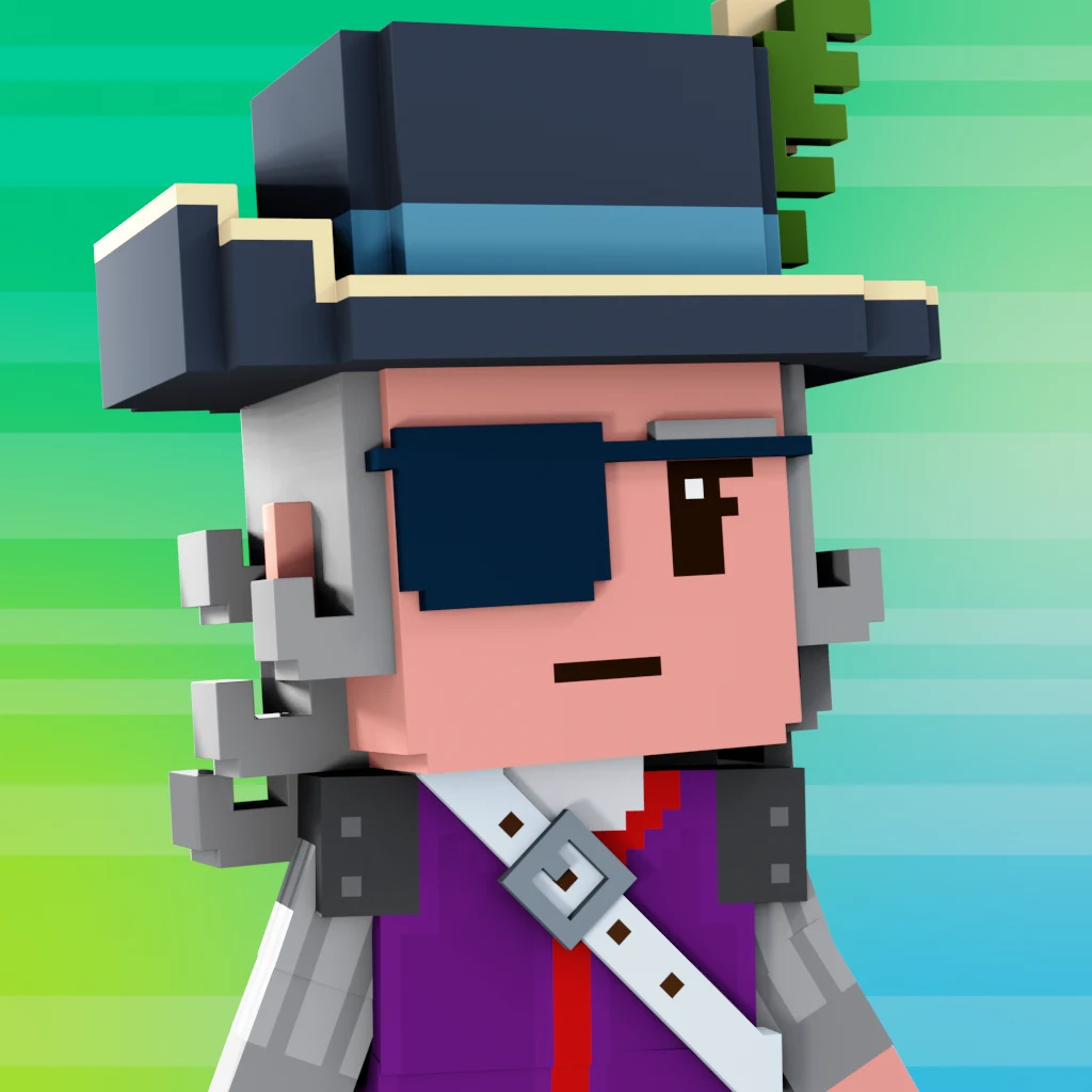 Pirate #9500 voxel render