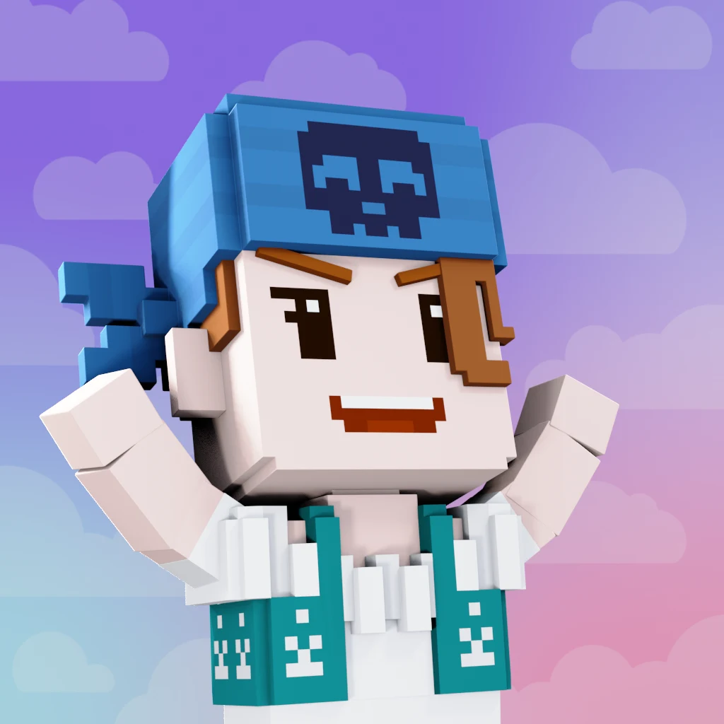 Pirate #9503 voxel render