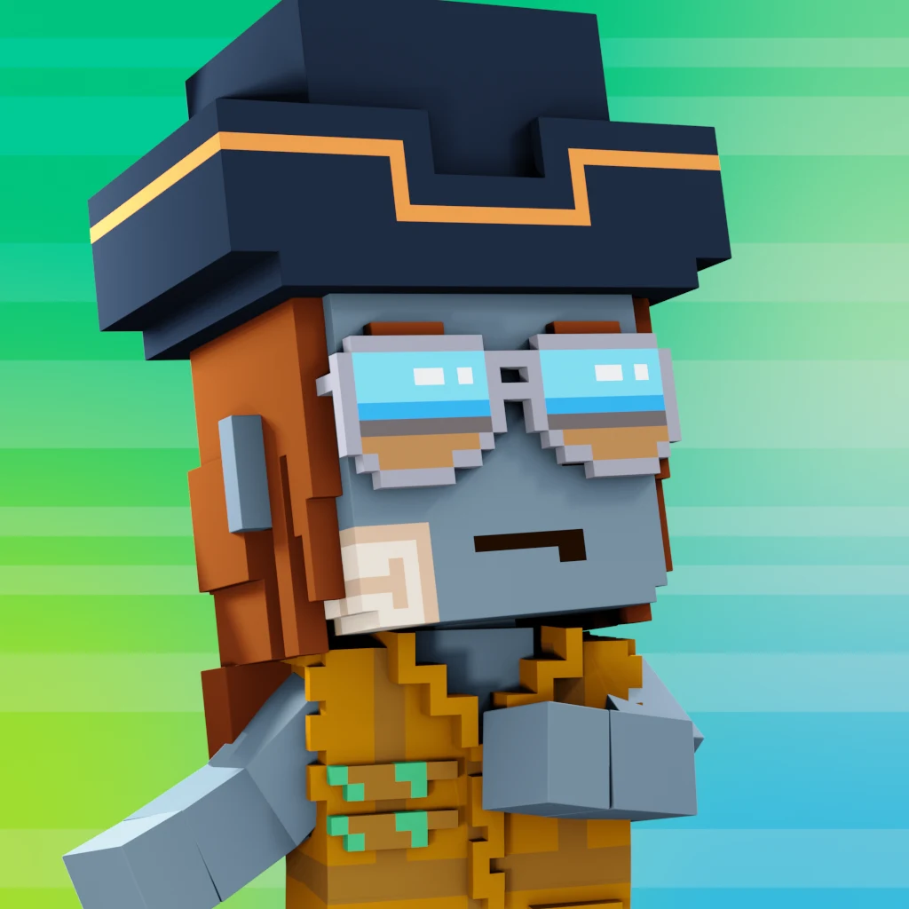 Pirate #9504 voxel render