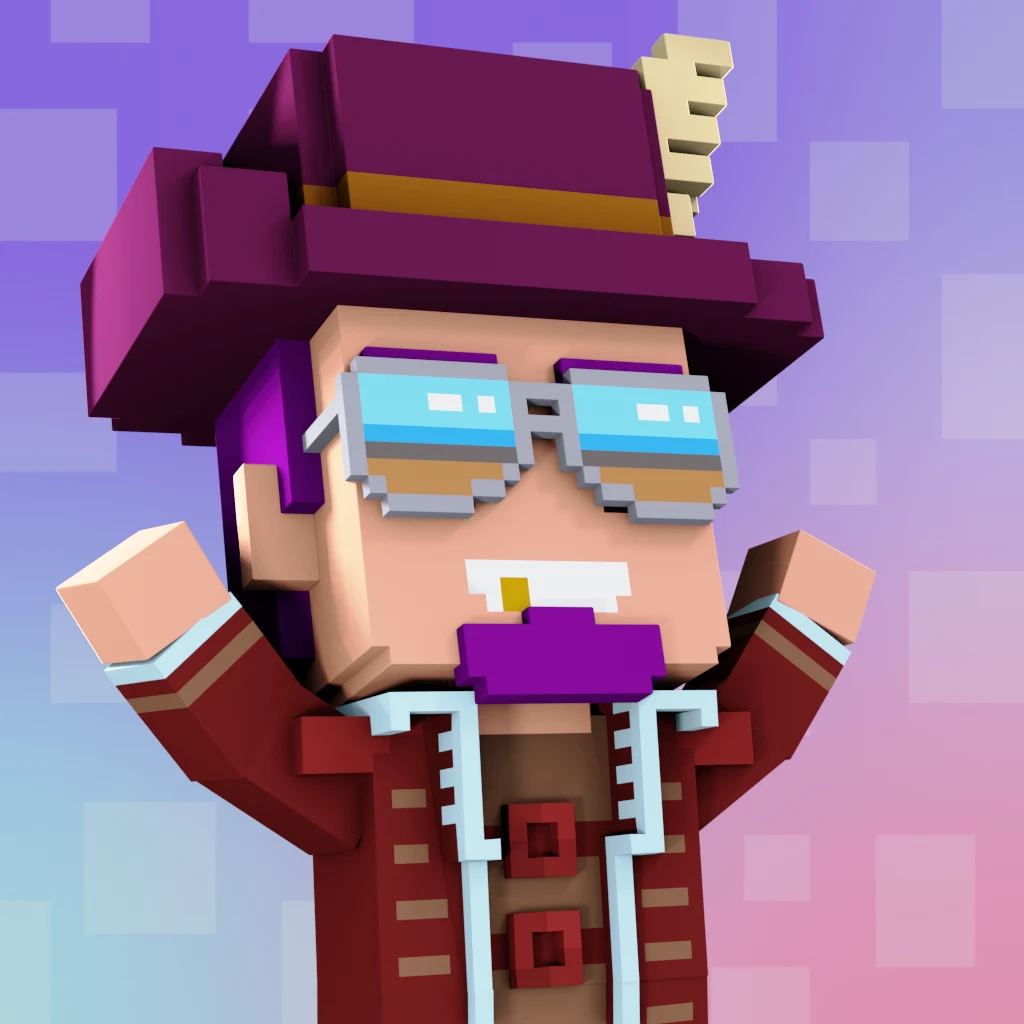 Pirate #9506 voxel render