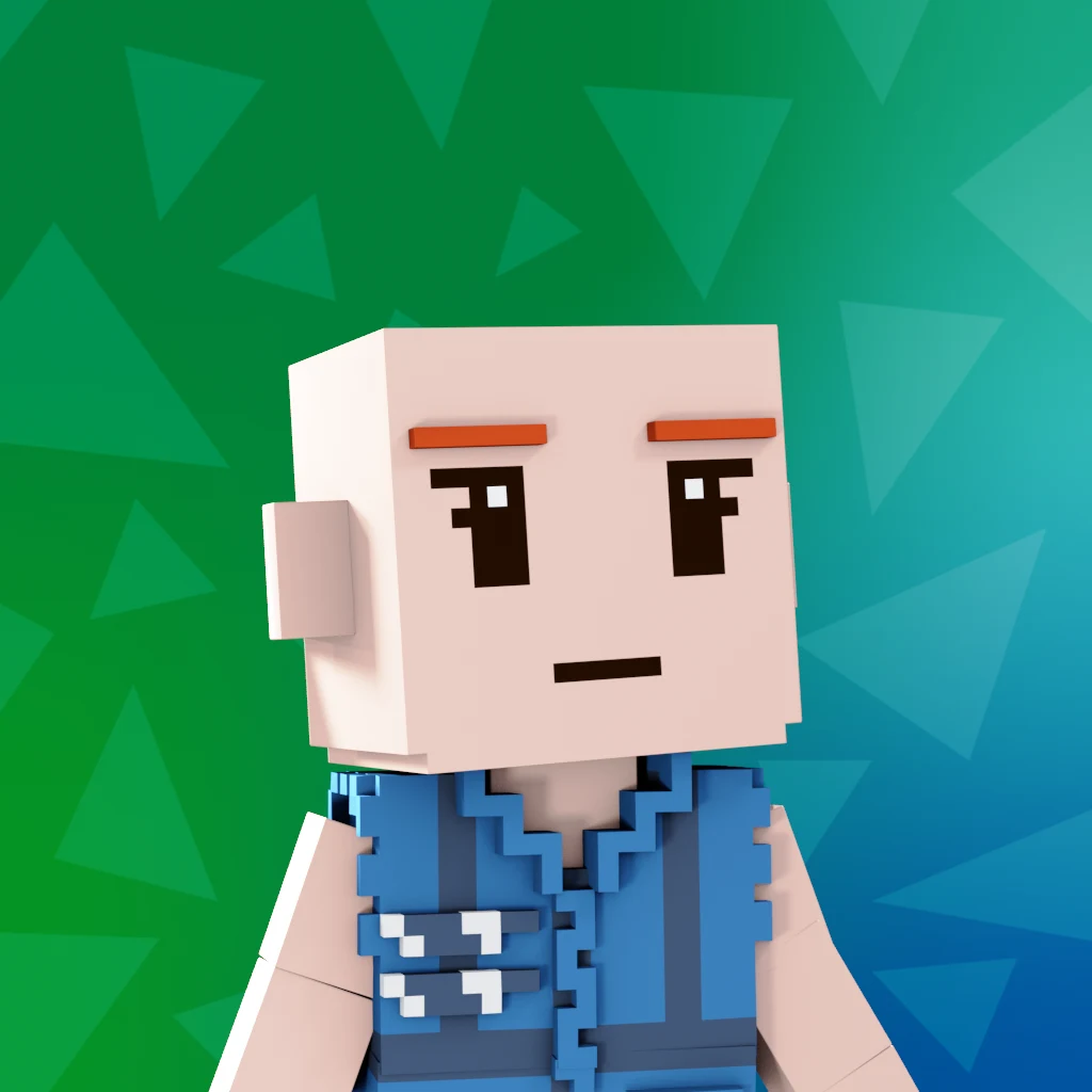 Pirate #9509 voxel render