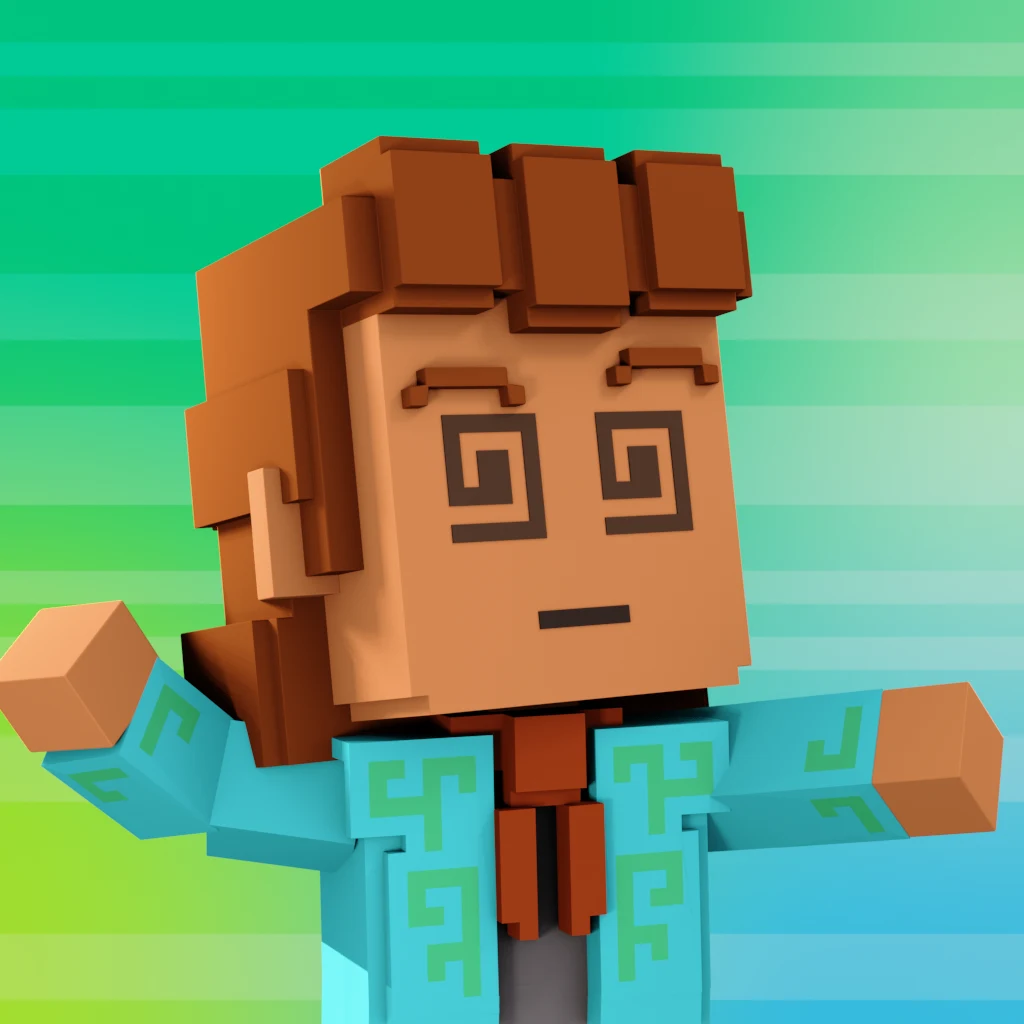 Pirate #9511 voxel render