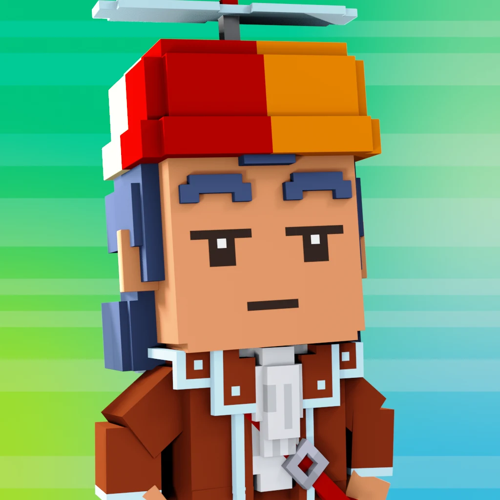 Pirate #9514 voxel render