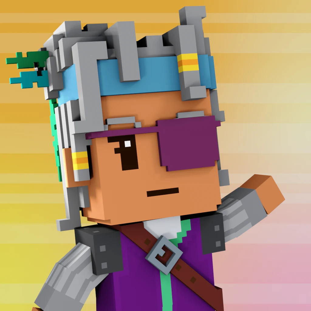 Pirate #9521 voxel render