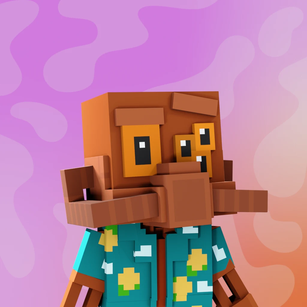 Pirate #9523 voxel render