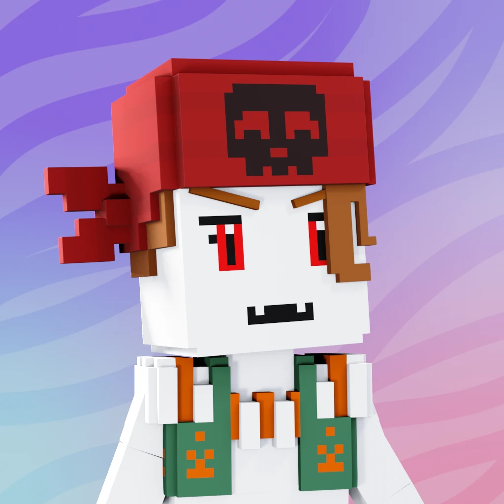 Pirate #9526 voxel render