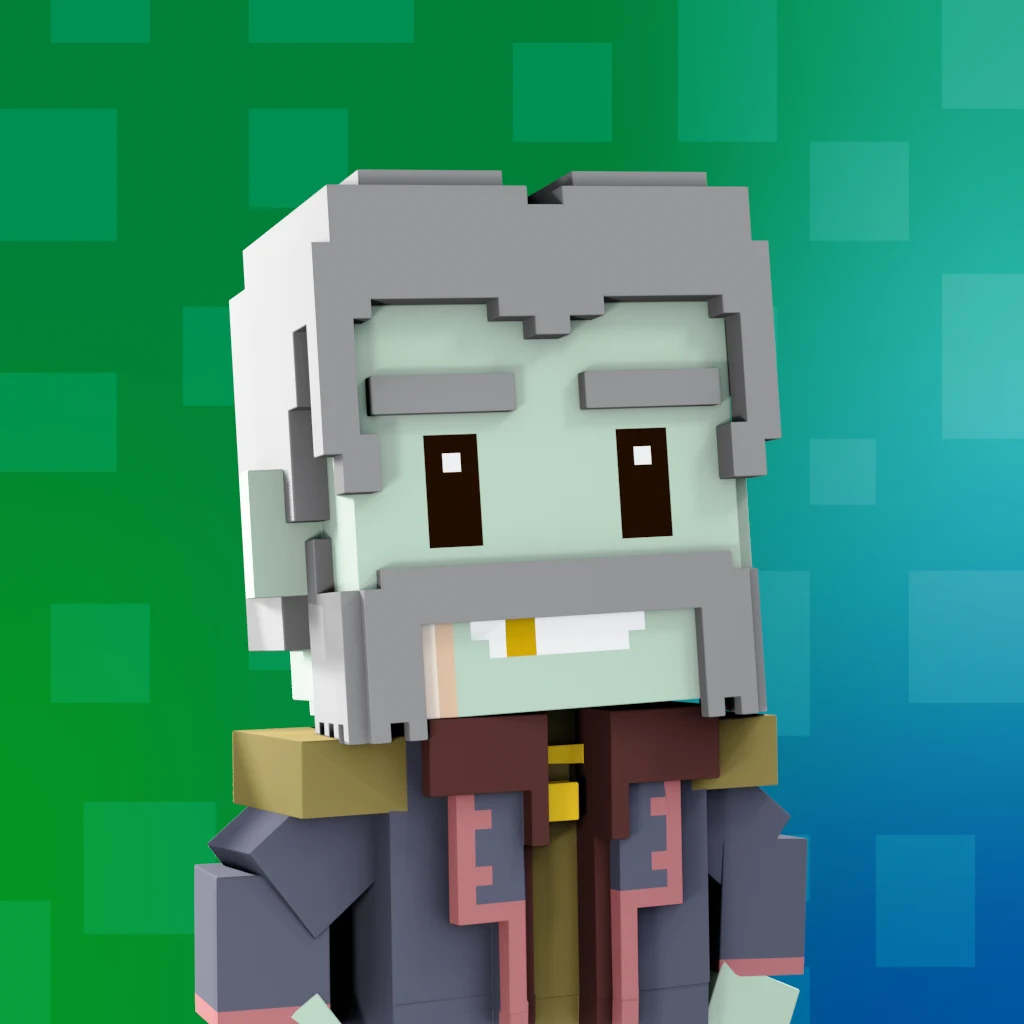 Pirate #9530 voxel render