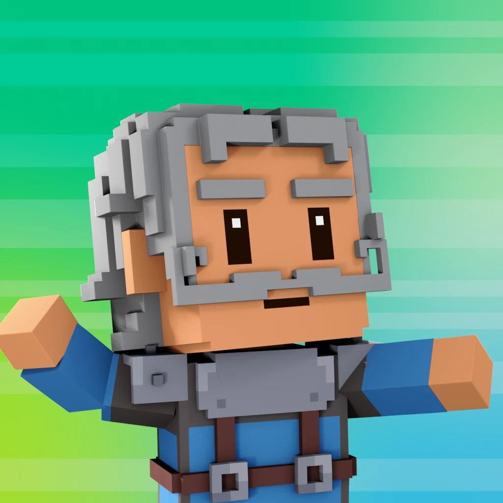 Pirate #9532 voxel render