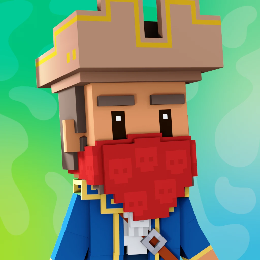 Pirate #9538 voxel render