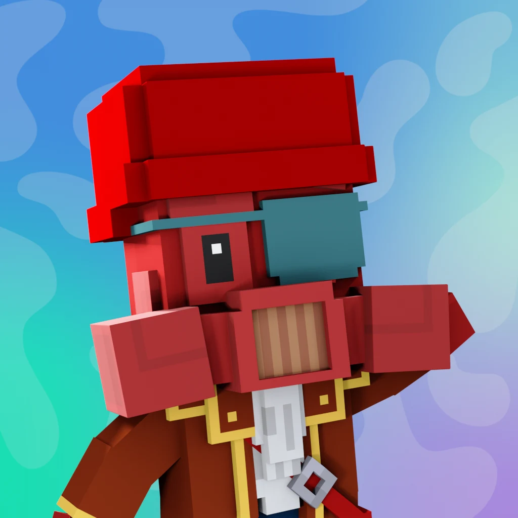 Pirate #9539 voxel render
