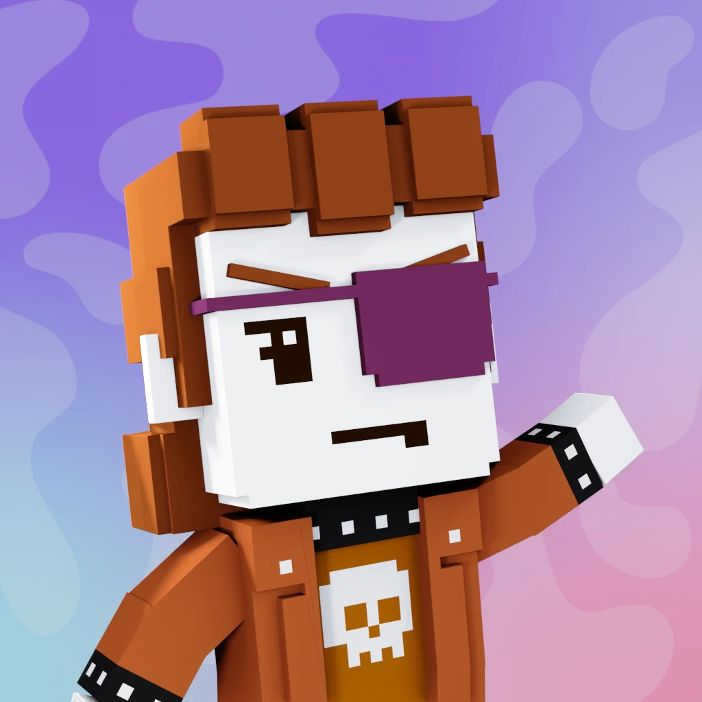 Pirate #954 voxel render