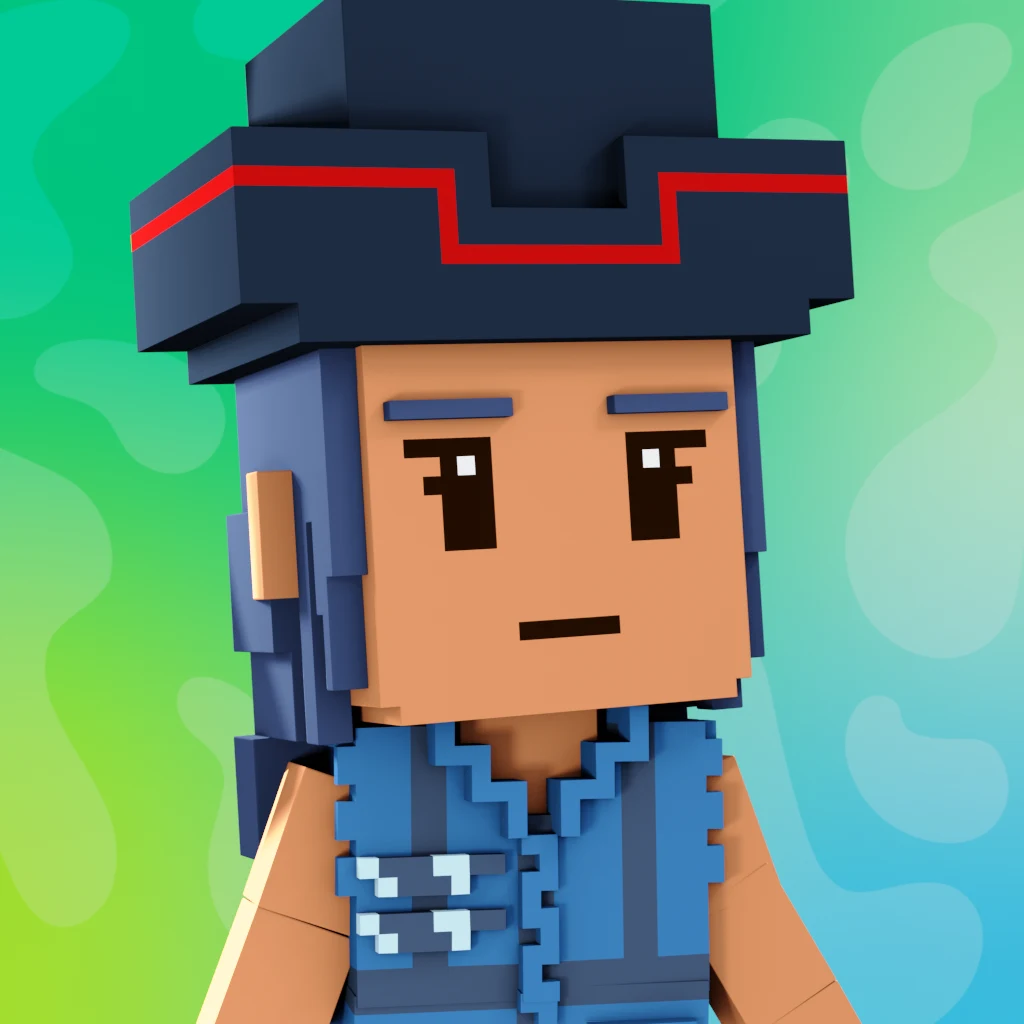 Pirate #9541 voxel render