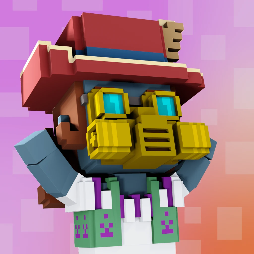 Pirate #9545 voxel render