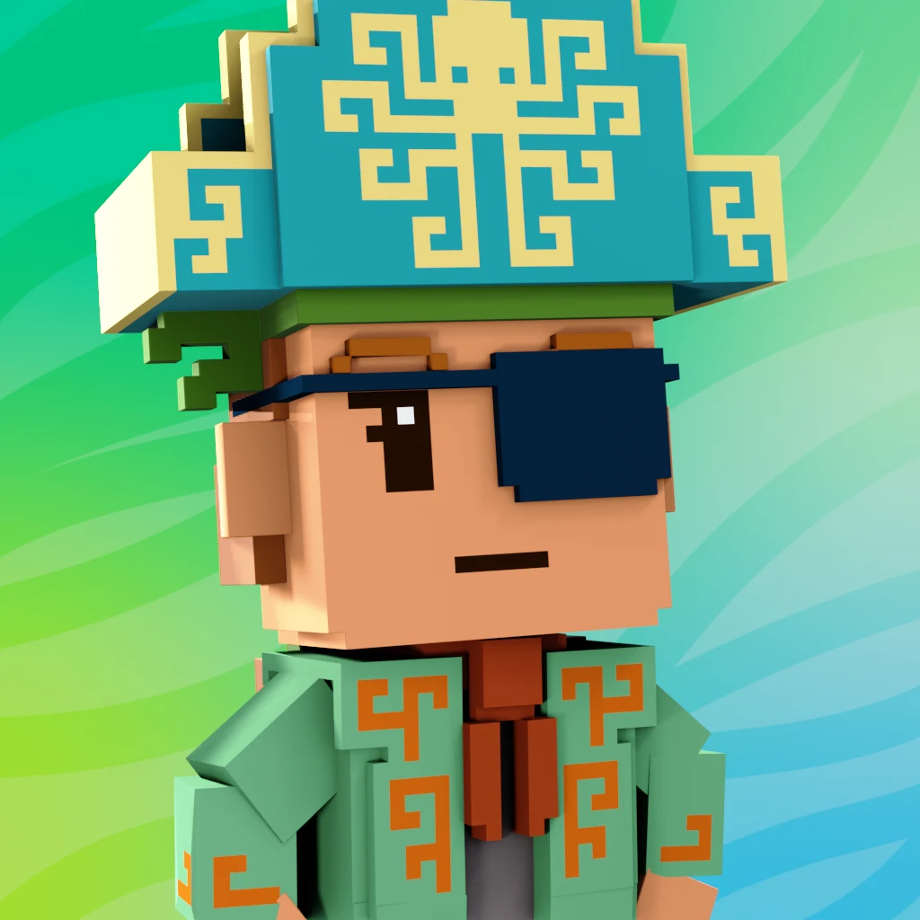 Pirate #9548 voxel render