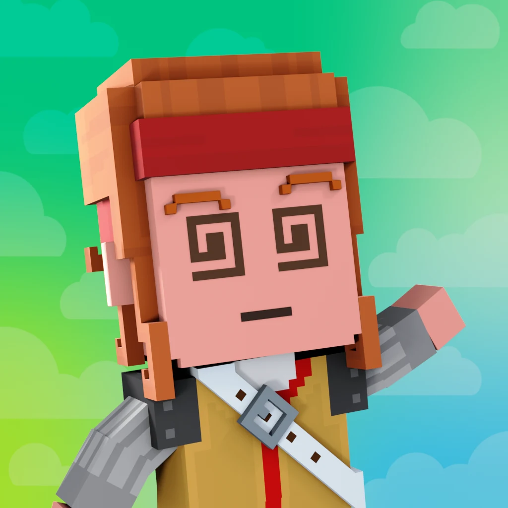 Pirate #955 voxel render