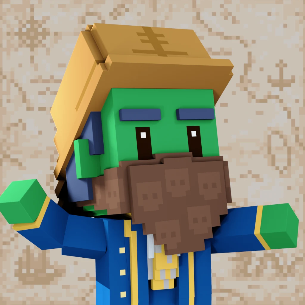 Pirate #9550 voxel render