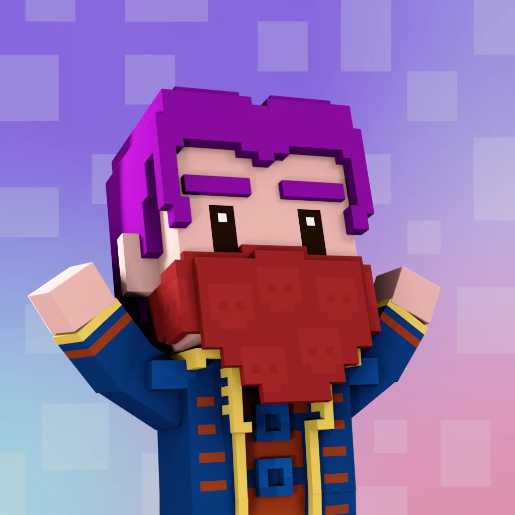 Pirate #9553 voxel render