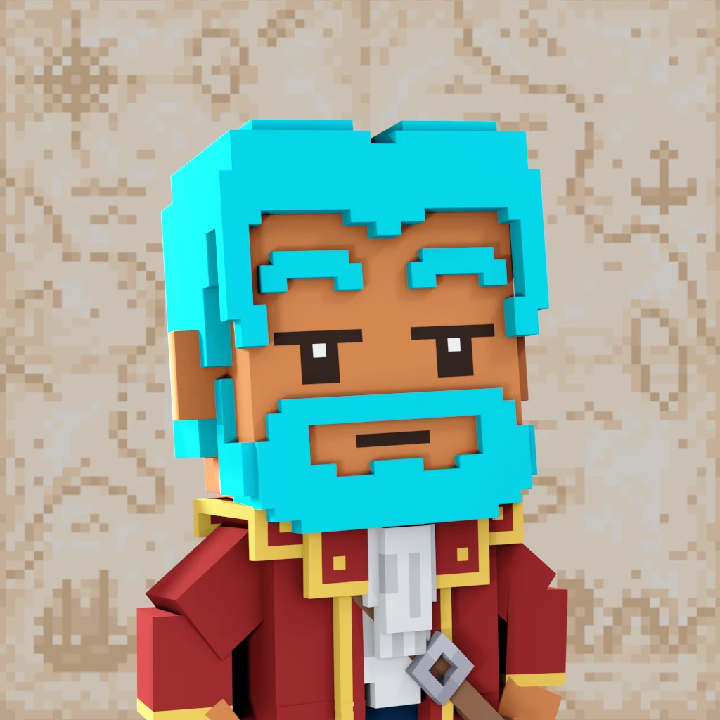 Pirate #9554 voxel render