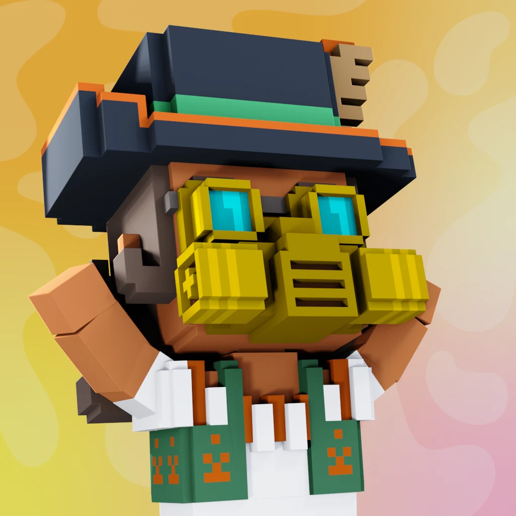 Pirate #9555 voxel render