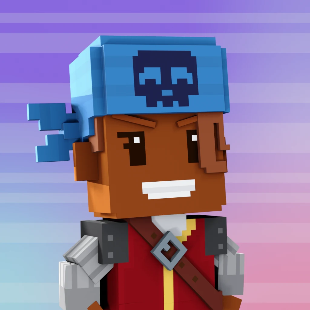 Pirate #9557 voxel render