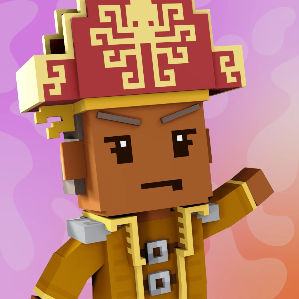Pirate #9567 voxel render