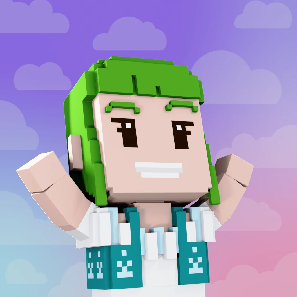 Pirate #9571 voxel render