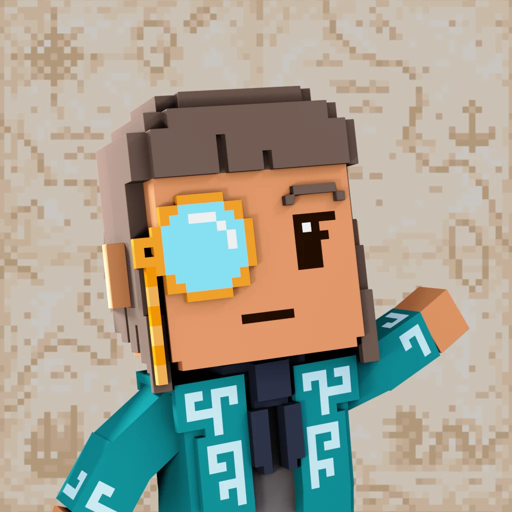Pirate #9576 voxel render